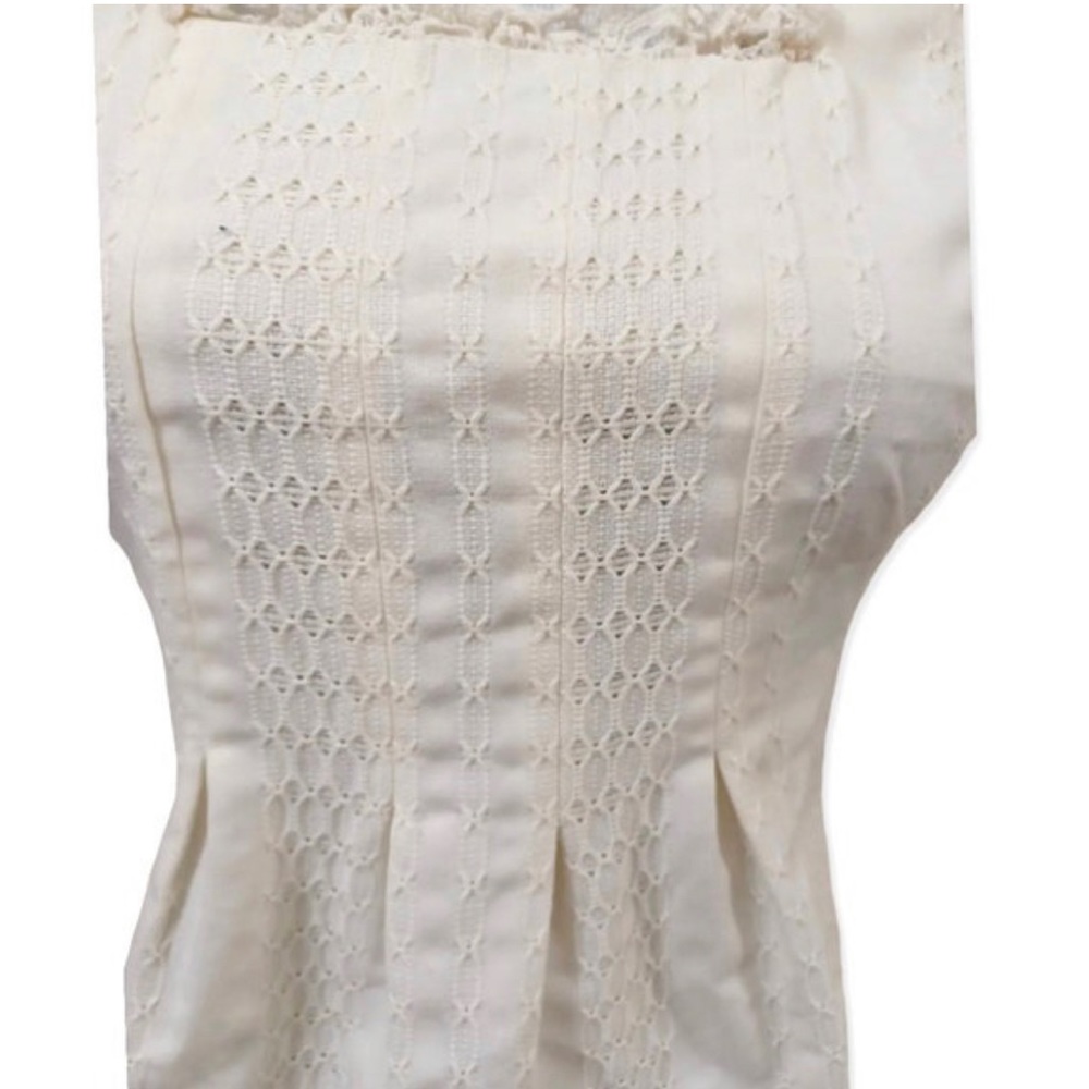 Vintage 1970s Ivory Cotton Prairie Dress - Picture 10 of 10